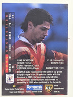 NRL 1996 Dynamic Series 1 Base Card #088 Luke Ricketson Eastern Suburbs Roosters