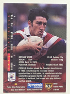 NRL 1996 Dynamic Series 1 Base Card #090 Nathan Wood Eastern Suburbs Roosters