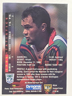 NRL 1996 Dynamic Series 1 Base Card #100 Gavin Hill Auckland Warriors