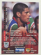 NRL 1996 Dynamic Series 1 Base Card #106 Stephen Kearney Auckland Warriors