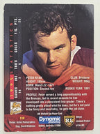 NRL 1996 Dynamic Series 1 Base Card #116 Peter Ryan Brisbane Broncos