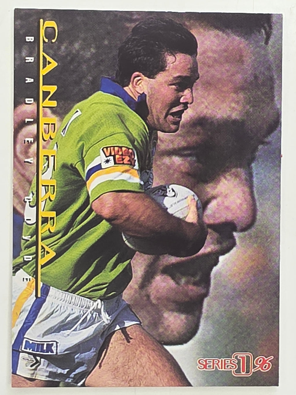 NRL 1996 Dynamic Series 1 Base Card #118 Brad Clyde Canberra Raiders