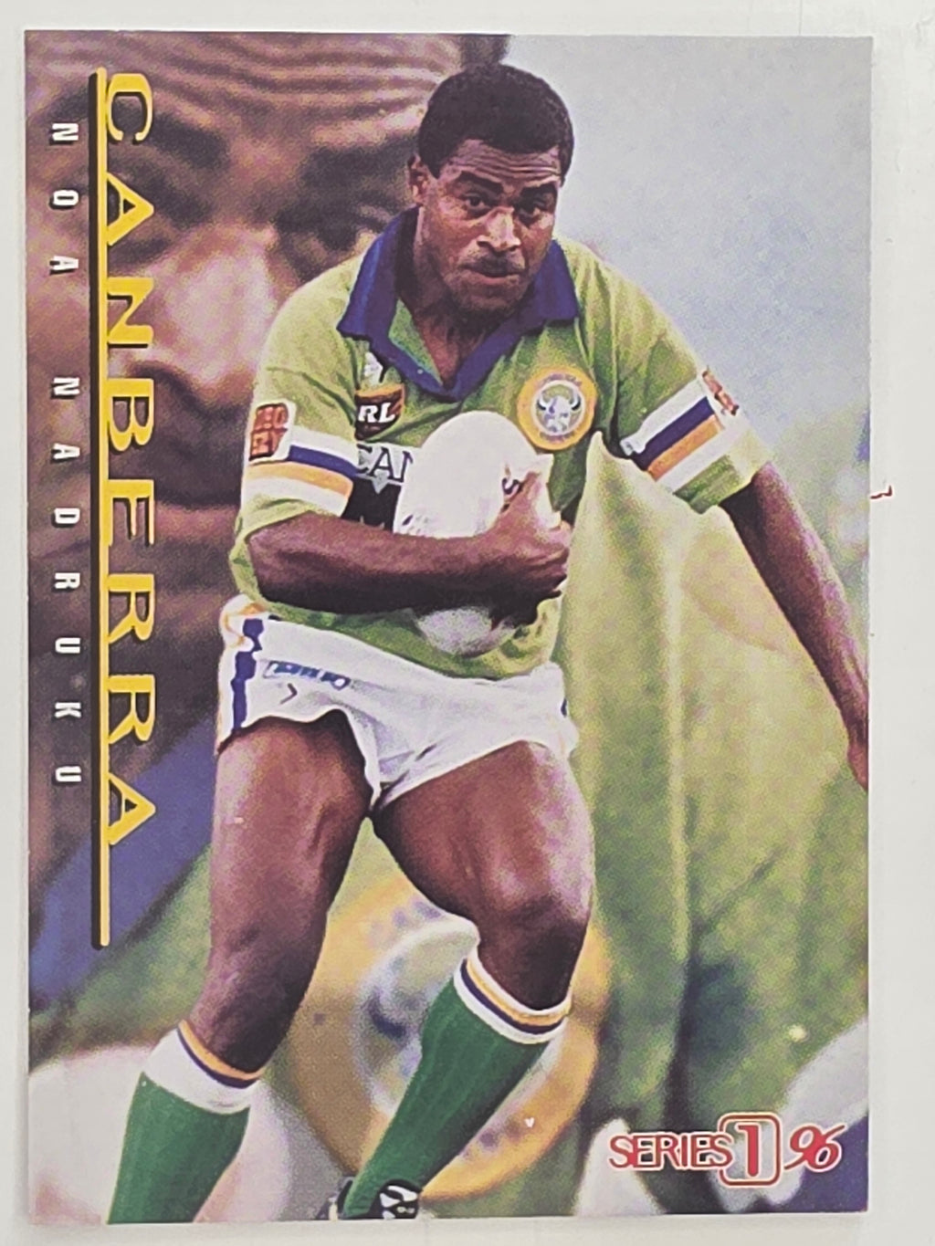 NRL 1996 Dynamic Series 1 Base Card #121 Noa Nadruku Canberra Raiders