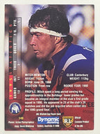 NRL 1996 Dynamic Series 1 Base Card #143 Mitch Newton Canterbury Bankstown Bulldogs