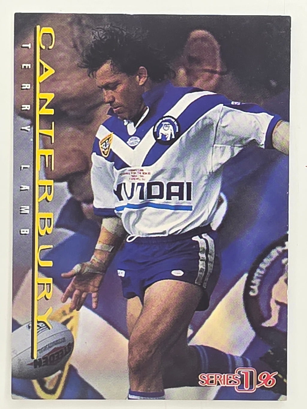 NRL 1996 Dynamic Series 1 Base Card #144 Terry Lamb Canterbury Bankstown Bulldogs