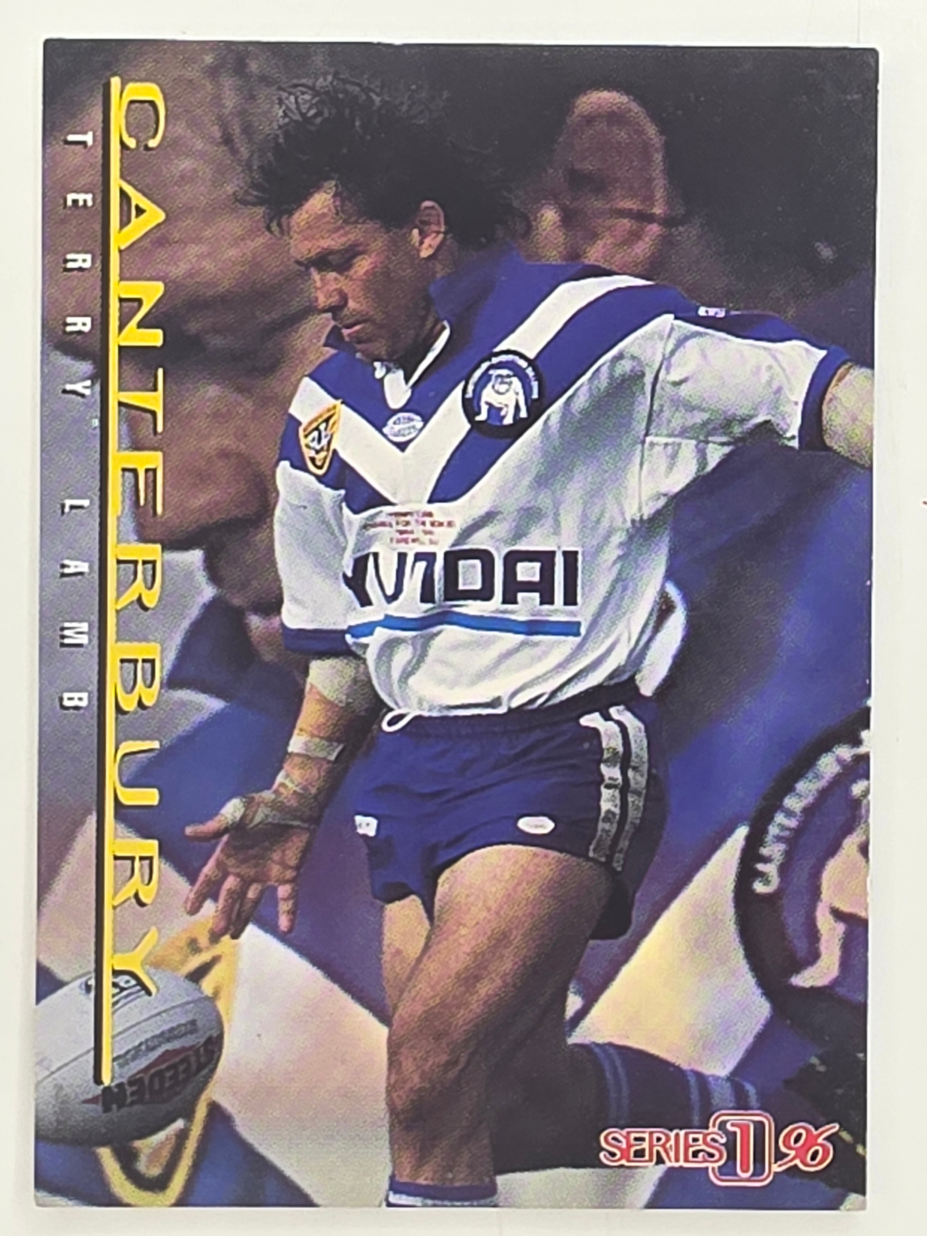 NRL 1996 Dynamic Series 1 Base Card #144 Terry Lamb Canterbury Bankstown Bulldogs