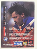 NRL 1996 Dynamic Series 1 Base Card #144 Terry Lamb Canterbury Bankstown Bulldogs