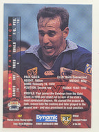 NRL 1996 Dynamic Series 1 Base Card #157 Paul Galea North Queensland Cowboys