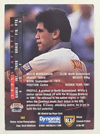 NRL 1996 Dynamic Series 1 Base Card #162 Willie Morganson North Queensland Cowboys