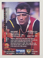 NRL 1996 Dynamic Series 1 Base Card #175 Mark Geyer Western Reds