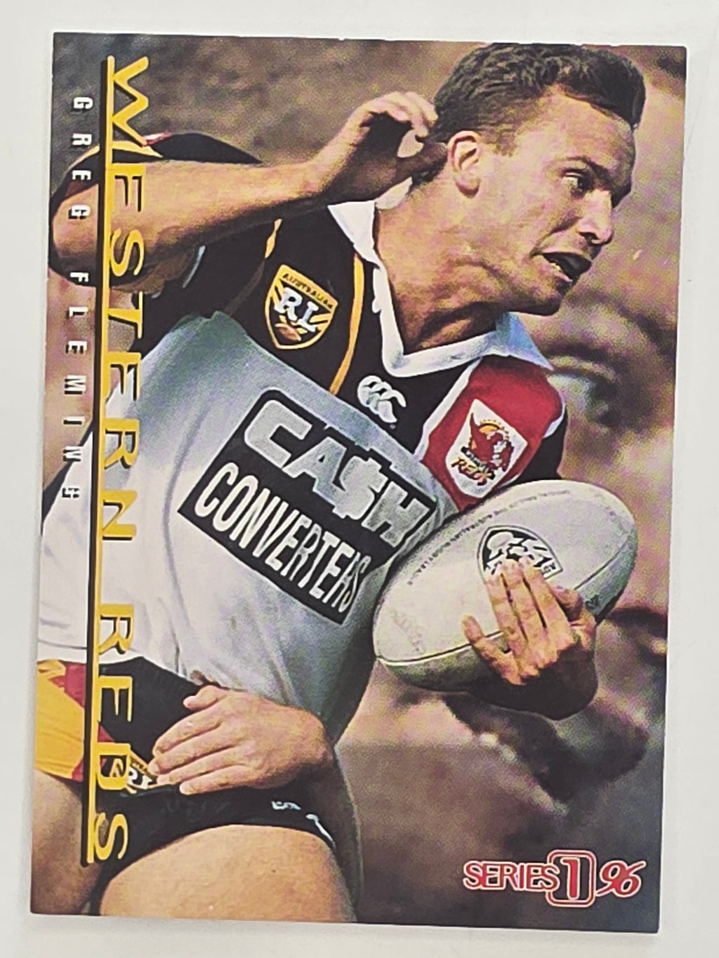 NRL 1996 Dynamic Series 1 Base Card #177 Greg Fleming Western Reds