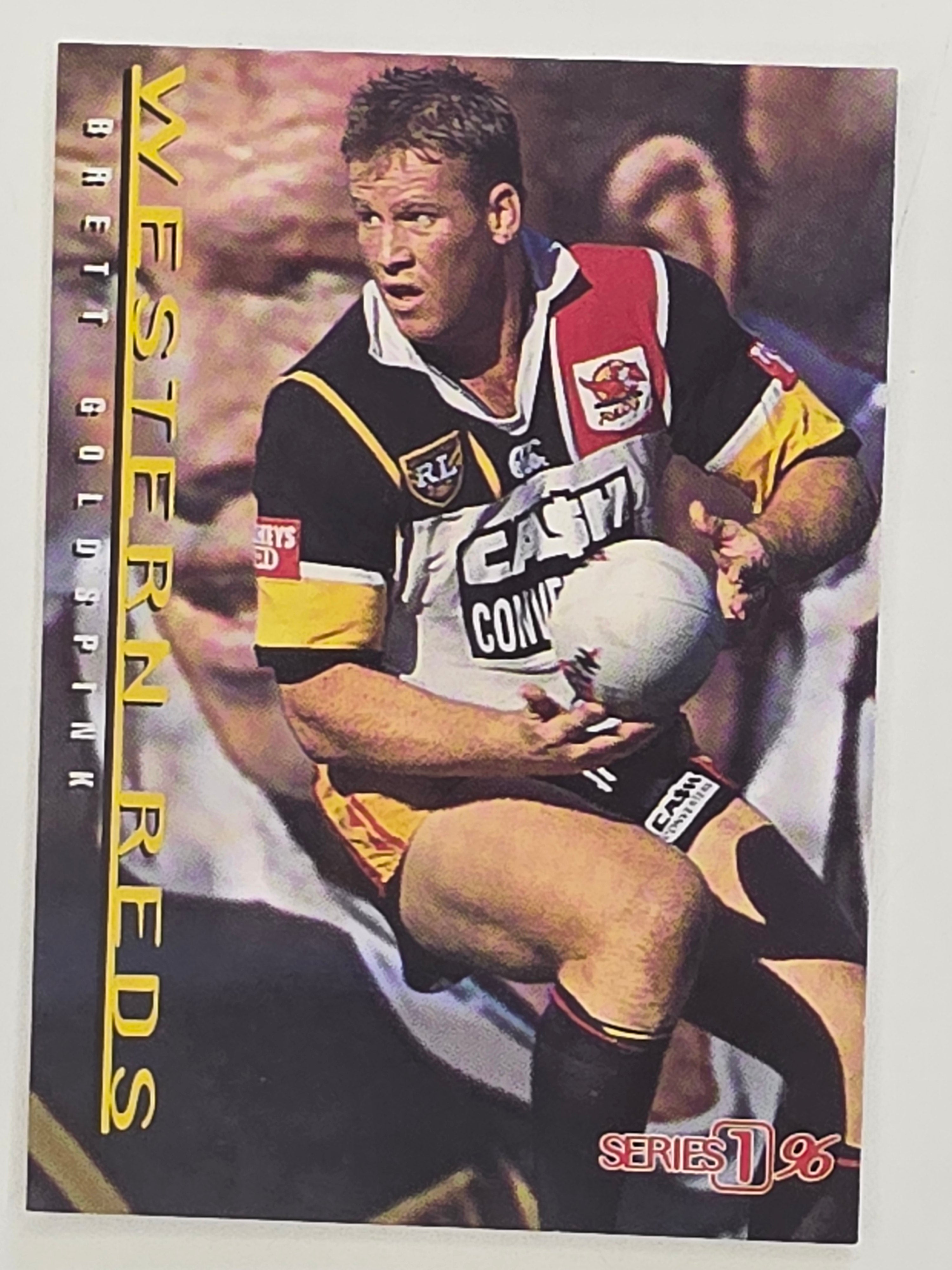 NRL 1996 Dynamic Series 1 Base Card #179 Brett Goldspinks Western Reds