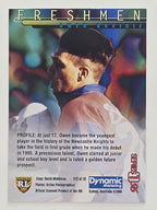 NRL 1996 Dynamic Series 1 Base Card #F12 Owen Craigie Newcastle Knights