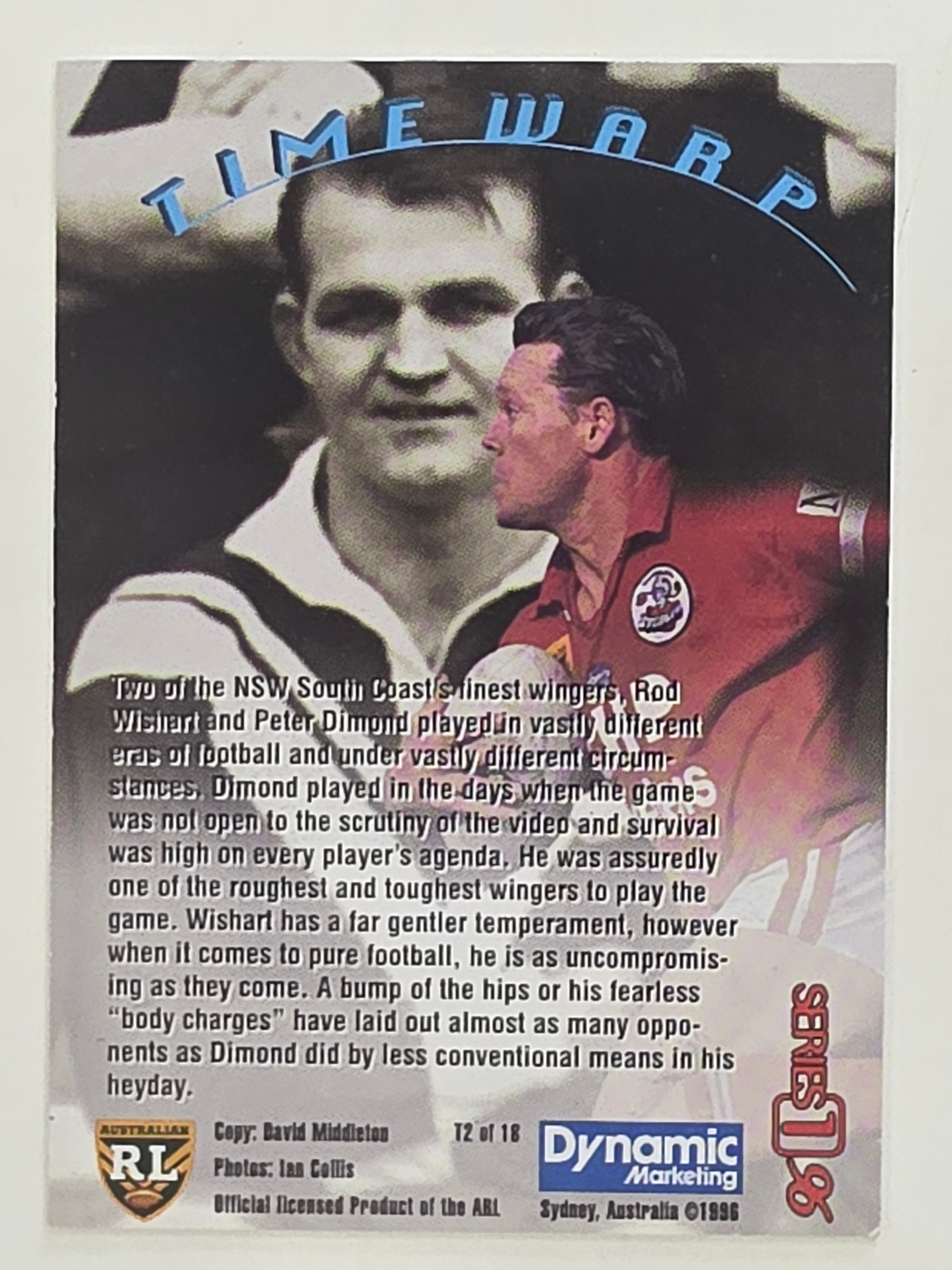 NRL 1996 Dynamic Series 1 Base Card #T2 Rod Wishart Illawarra Steelers