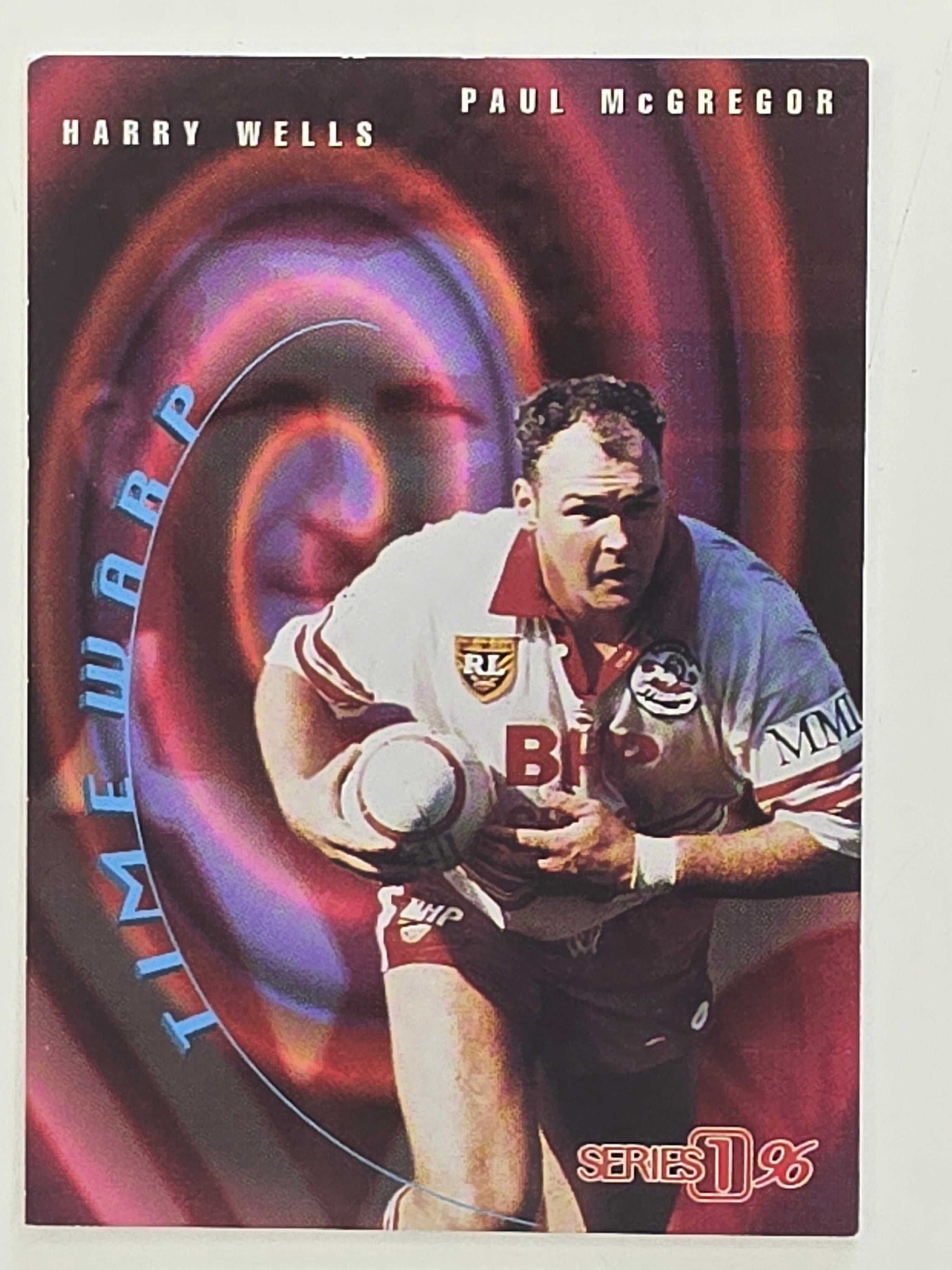 NRL 1996 Dynamic Series 1 Base Card #T6 Paul McGregor Illawarra Steelers