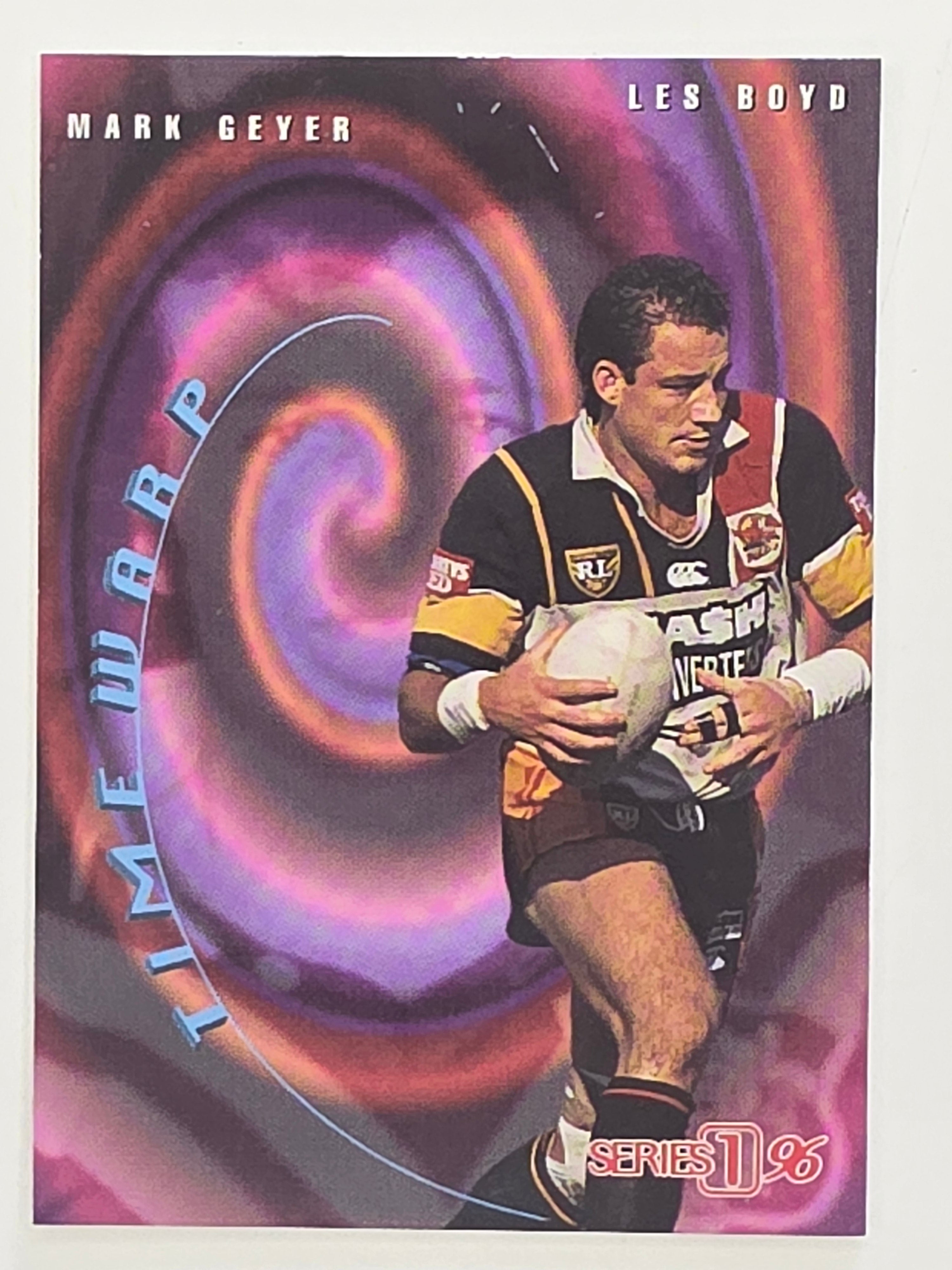 NRL 1996 Dynamic Series 1 Base Card #T18 Mark Geyer Western Reds
