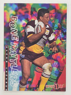 NRL 1996 Dynamic Series 1 Base Card #BR10 Glenn Lazarus Brisbane Broncos