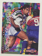 NRL 1996 Dynamic Series 1 Base Card #BR18 Hitro Okesene Auckland Warriors