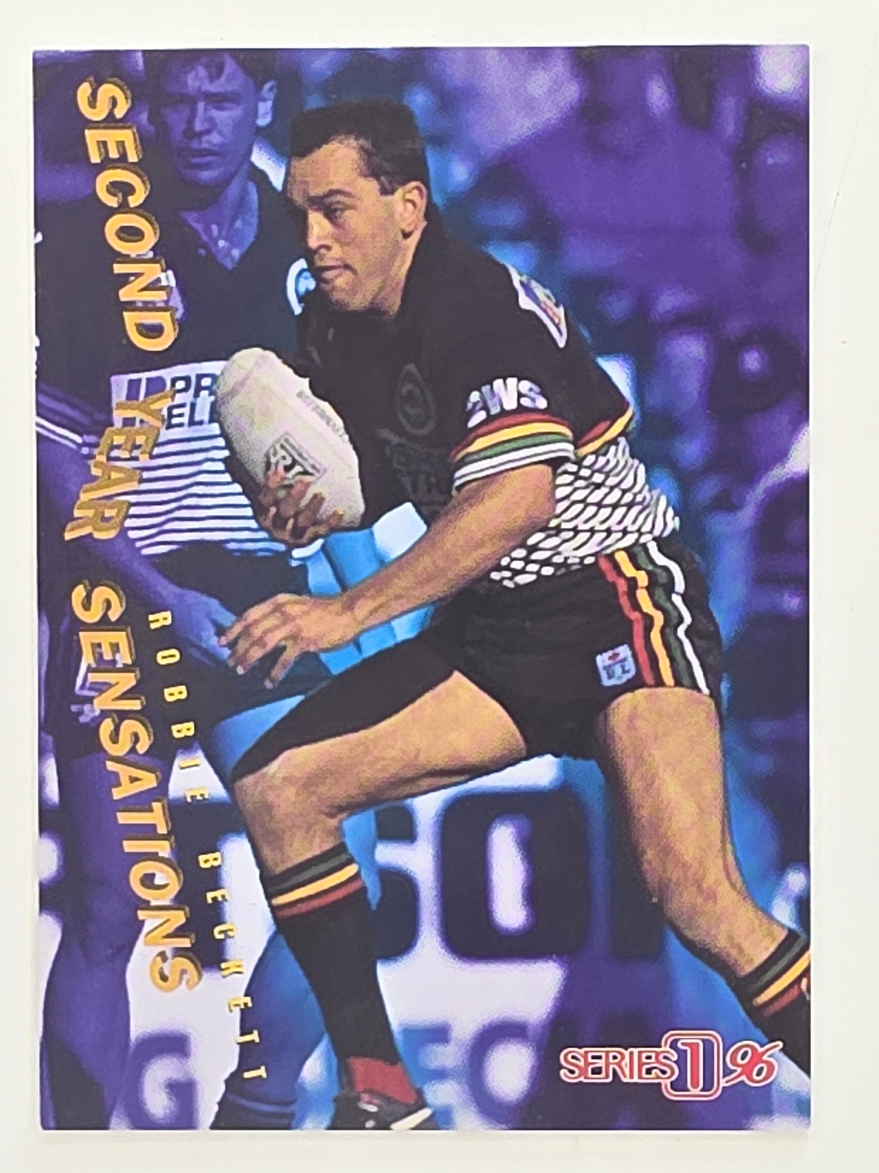 NRL 1996 Dynamic Series 1 Base Card #SY11 Robbie Beckett Penrith Panthers