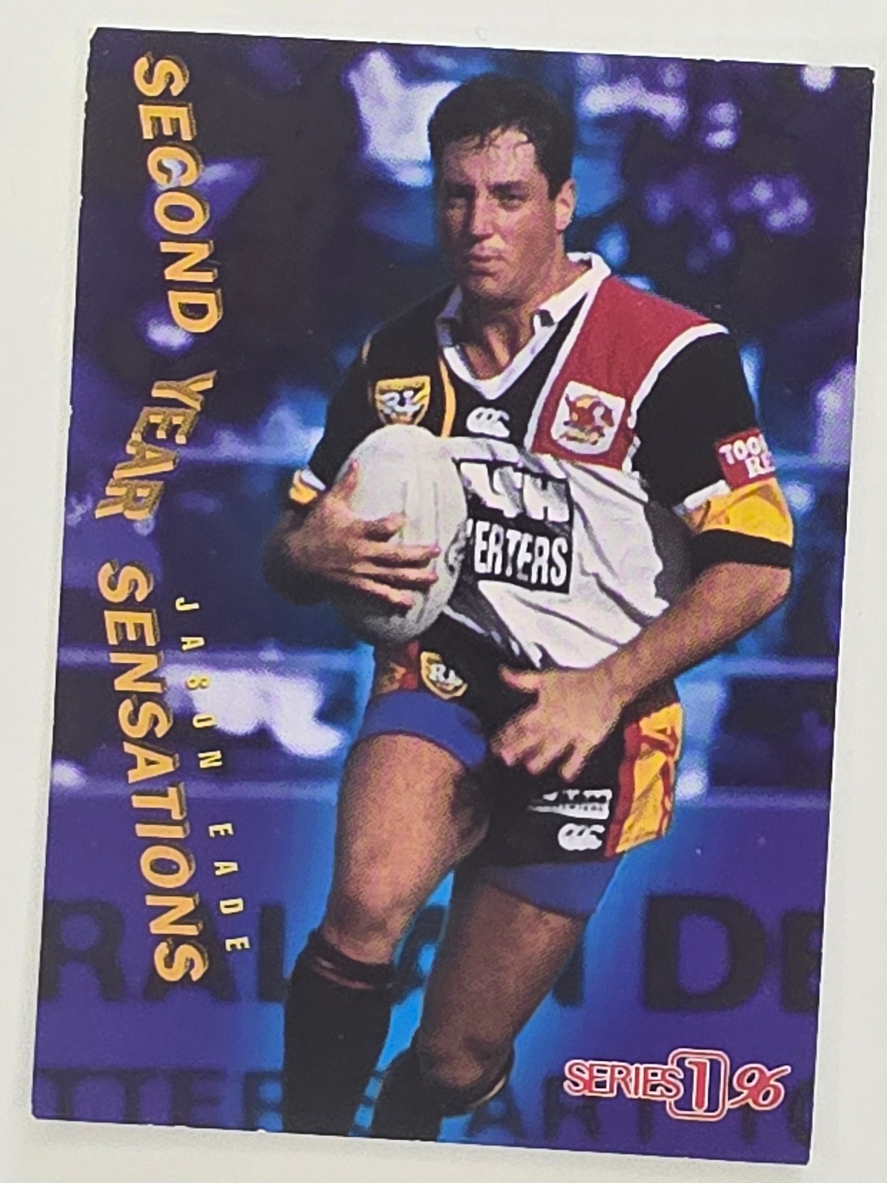 NRL 1996 Dynamic Series 1 Base Card #SY15 Jason Eade Western Reds