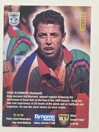 NRL 1996 Dynamic Series 1 Base Card #C1 Greg Alexander Auckland Warriors