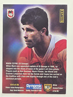 NRL 1996 Dynamic Series 1 Base Card #C14 Mark Coyne St George Dragons