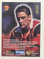NRL 1996 Dynamic Series 1 Base Card #C19 Mark Geyer Western Reds