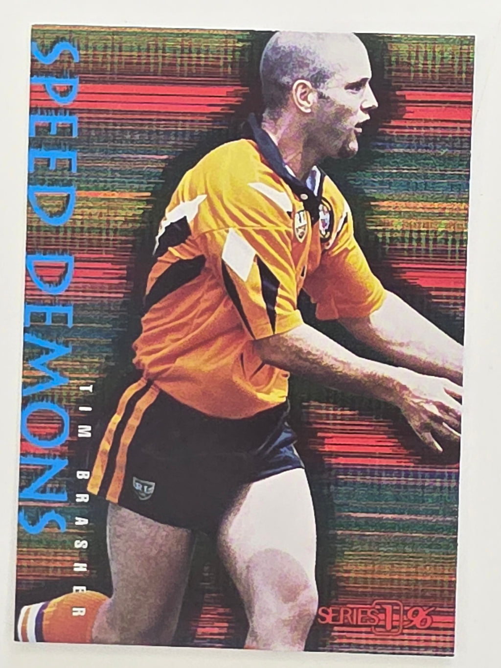 NRL 1996 Dynamic Series 1 Base Card #SD4 Tim Brasher Balmain Tigers