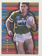 NRL 1996 Dynamic Series 1 Base Card #SD12 Brett Mullins Canberra Raiders