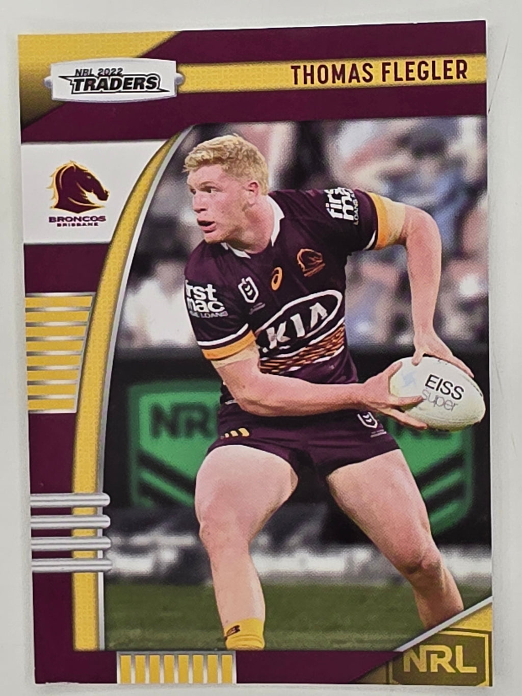 NRL 2022 Traders #004 Thomas Flegler Brisbane Broncos
