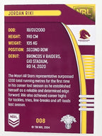 NRL 2022 Traders #008 Jordan Riki Brisbane Broncos