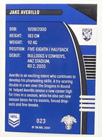 NRL 2022 Traders #023 Jake Averillo Canterbury Bankstown Bulldogs