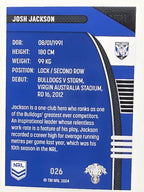 NRL 2022 Traders #026 Josh Jackson Canterbury Bankstown Bulldogs