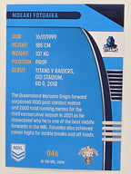 NRL 2022 Traders #046 Moeaki Fotuiaka Gold Coast Titans