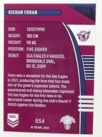 NRL 2022 Traders #054 Kieran Foran Manly Warringah Sea Eagles