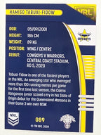 NRL 2022 Traders #089 Hamiso Tabuai-Fidow North Queensland Cowboys