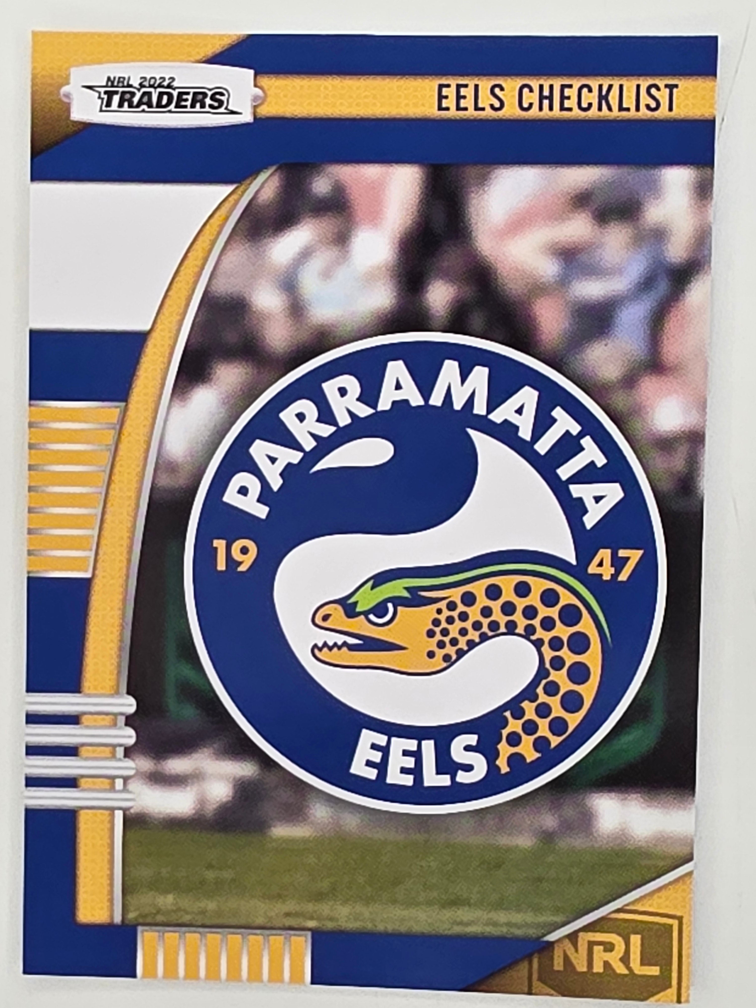NRL 2022 Traders #091 Eels Checklist Parramatta Eels