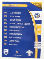NRL 2022 Traders #091 Eels Checklist Parramatta Eels