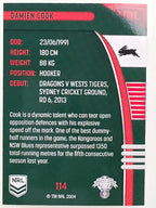 NRL 2022 Traders #114 Damien Cook South Sydney Rabbitohs