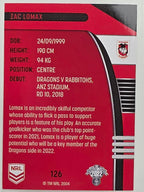 NRL 2022 Traders #126 Zac Lomax St George Illawarra Dragons