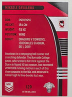 NRL 2022 Traders #129 Mikaele Ravalawa St George Illawarra Dragons