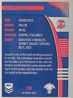 NRL 2022 Traders #135 Joseph Suaalii Sydney Roosters