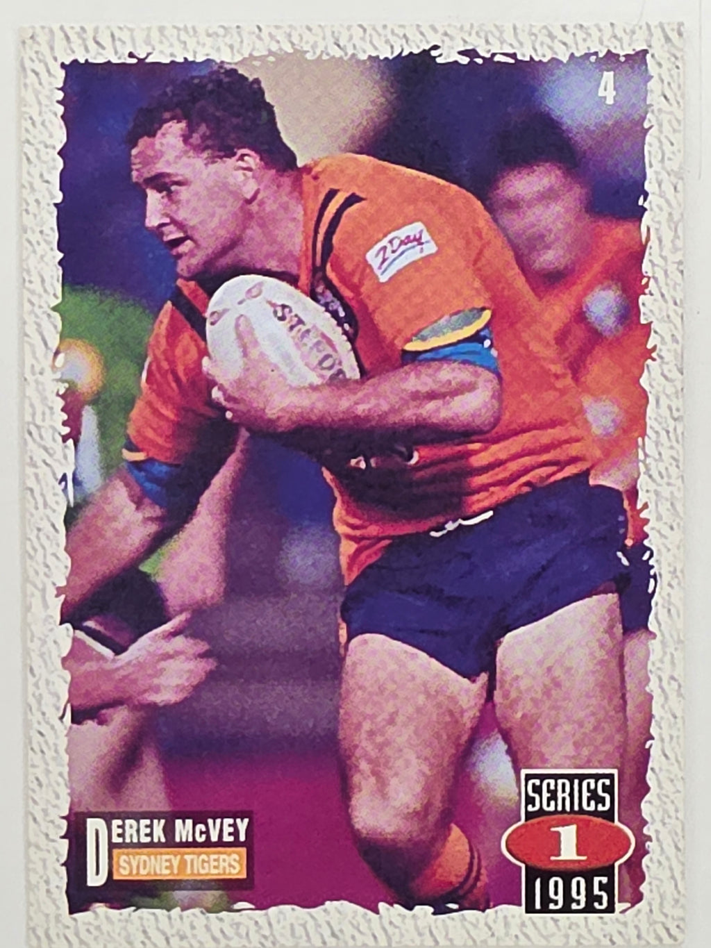 NRL 1995 Dynamic Series 1 Base Card #004 Derek McVey Sydney Tigers
