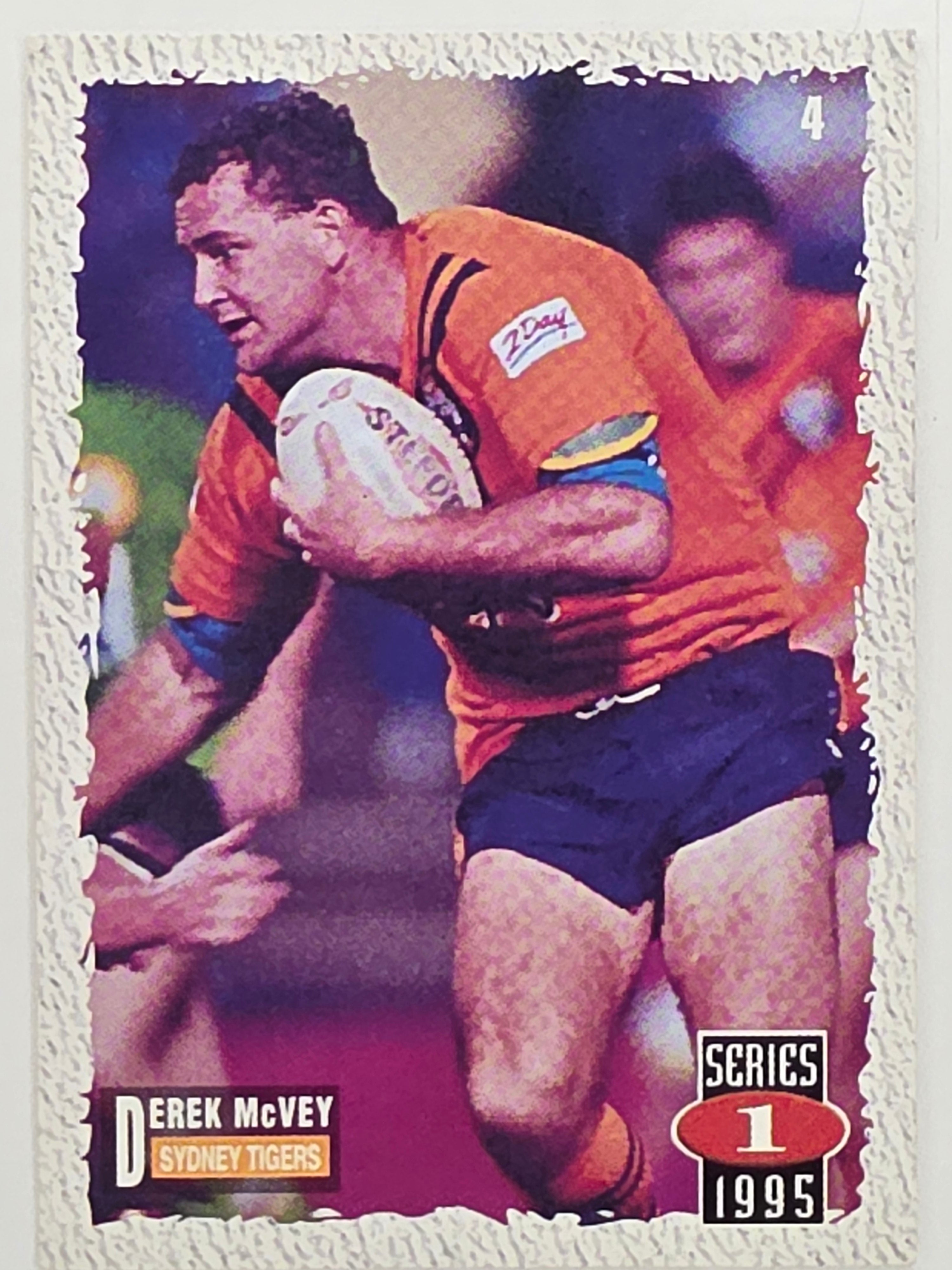NRL 1995 Dynamic Series 1 Base Card #004 Derek McVey Sydney Tigers