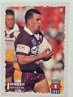 NRL 1995 Dynamic Series 1 Base Card #012 Andrew Gee Brisbane Broncos