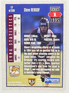 NRL 1995 Dynamic Series 1 Base Card #017 Steve Renouf Brisbane Broncos