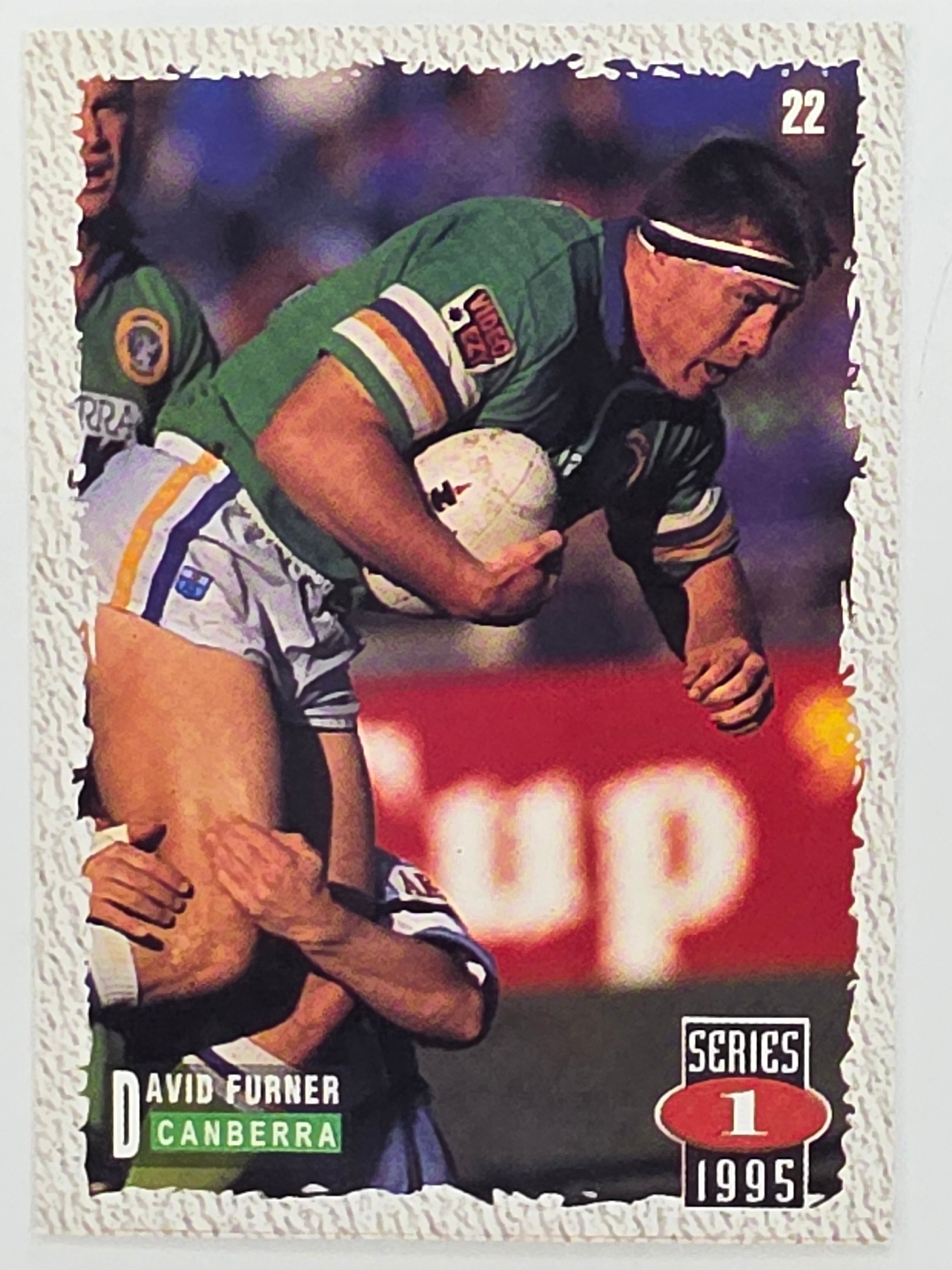 NRL 1995 Dynamic Series 1 Base Card #022 David Furner Canberra Raiders