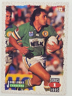 NRL 1995 Dynamic Series 1 Base Card #023 John Lomax Canberra Raiders