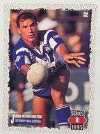 NRL 1995 Dynamic Series 1 Base Card #032 Jason Hetherington Canterbury Bankstown Bulldogs