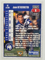 NRL 1995 Dynamic Series 1 Base Card #032 Jason Hetherington Canterbury Bankstown Bulldogs